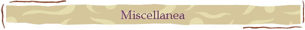 Miscellanea